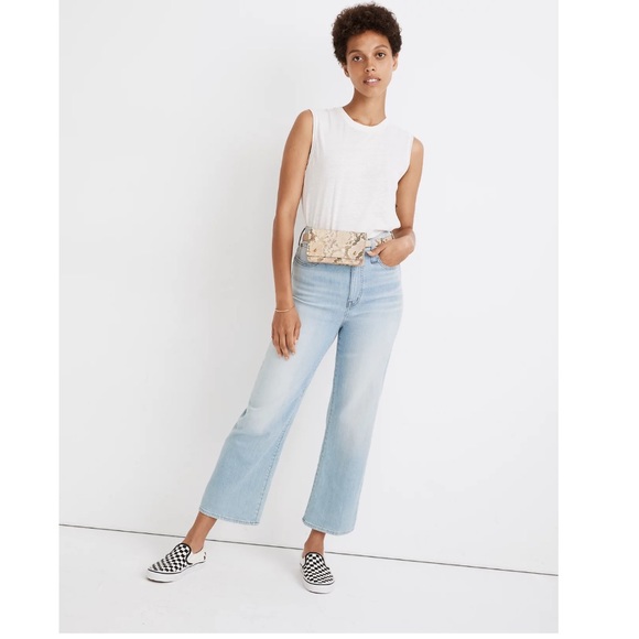 Madewell Slim Wide-Leg Jeans in Eastwick Wash - Picture 1 of 10
